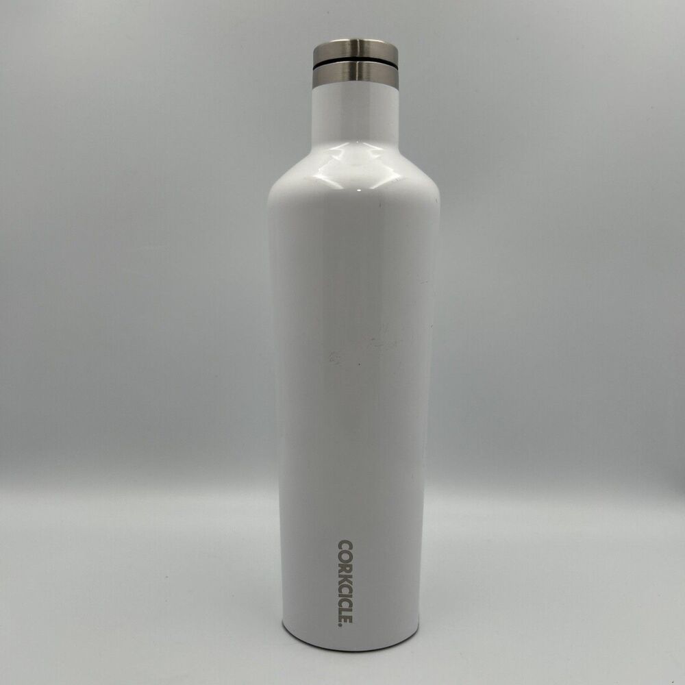 Corkcicle 25oz Stainless Steel Vacuum Insulated Water Bottle Canteen White